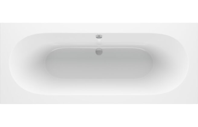 Laser Round Double Ended 1700x700x550mm 0TH Bath w/Legs