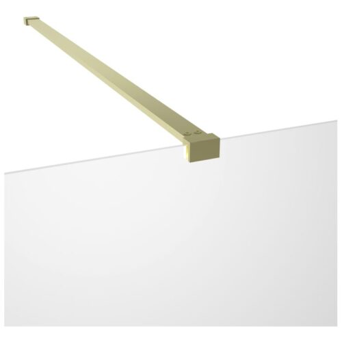 Latin Wetroom Side Panel Arm - Brushed Brass