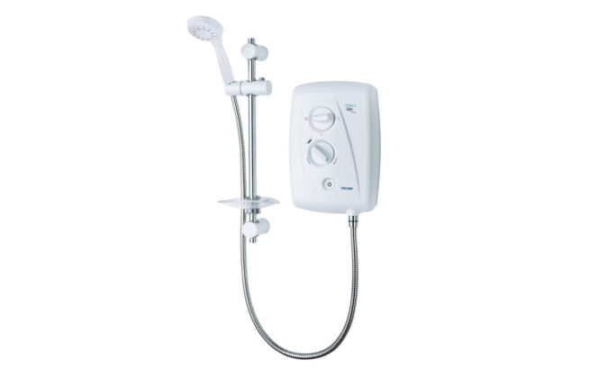 Triton T80ZFF Electric Shower 8.5kW – White/Chrome
