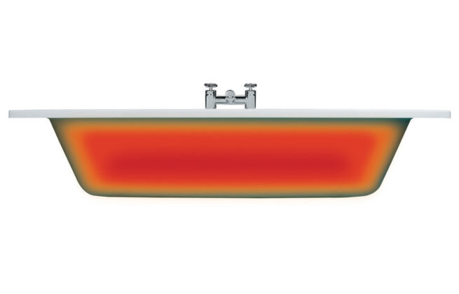 Laser Round Single Ended SUPERCAST 1500x700x550mm 0TH Bath w/Legs