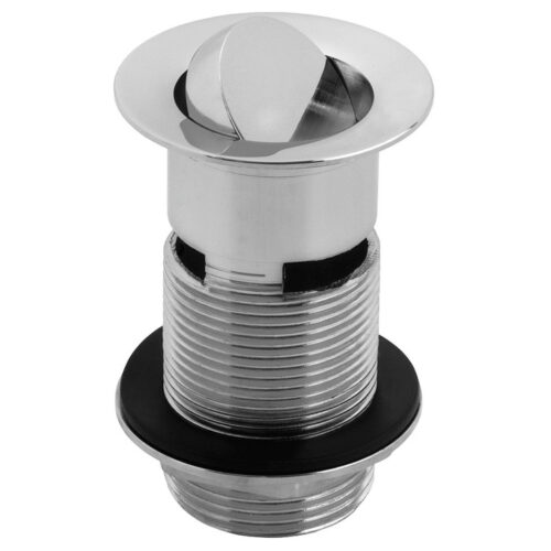 Slotted Flip Plug Basin Waste - Chrome
