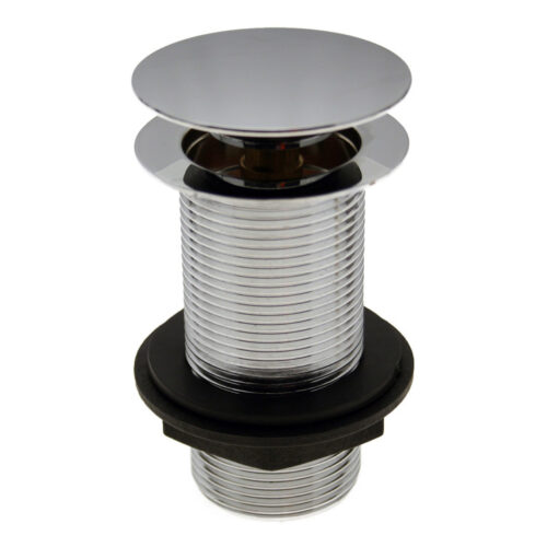 Unslotted Mushroom Basin Waste (1 1/4") - Chrome