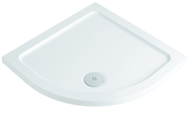 40mm Low Profile 1000x1000mm Quadrant Tray & Waste
