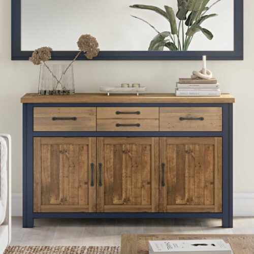 Splash of Blue - Sideboard 3 Door / 3 Drawer