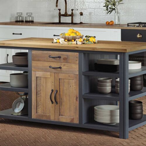 Splash of Blue - Kitchen Island