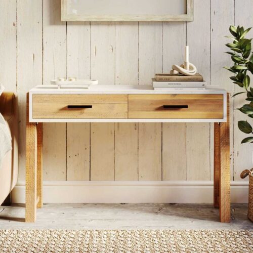 Trinity - Reclaimed Console Table Open