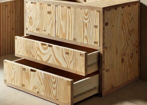 plywood vanity unit