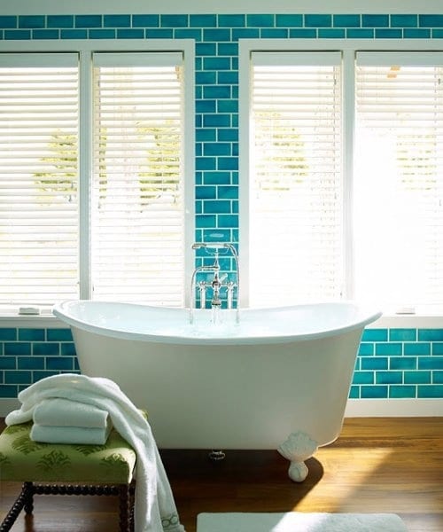 Spa Bathroom - Roll Top Bath Window