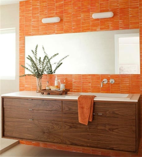 Unexpected Colours - Bathroom Feature Wall,jpg