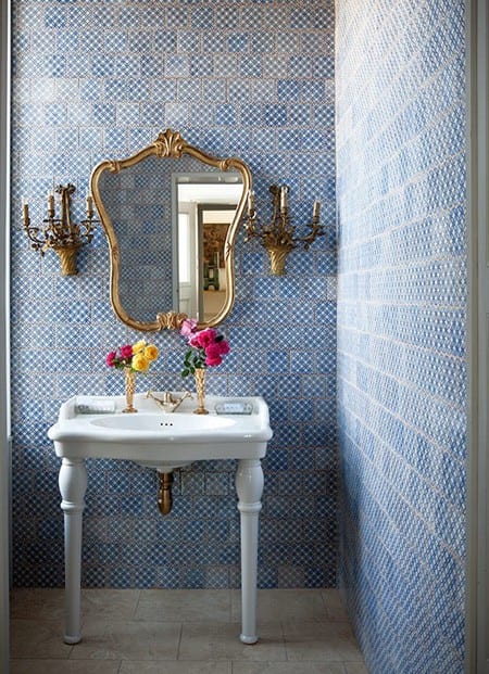 bathroom mirror ornate
