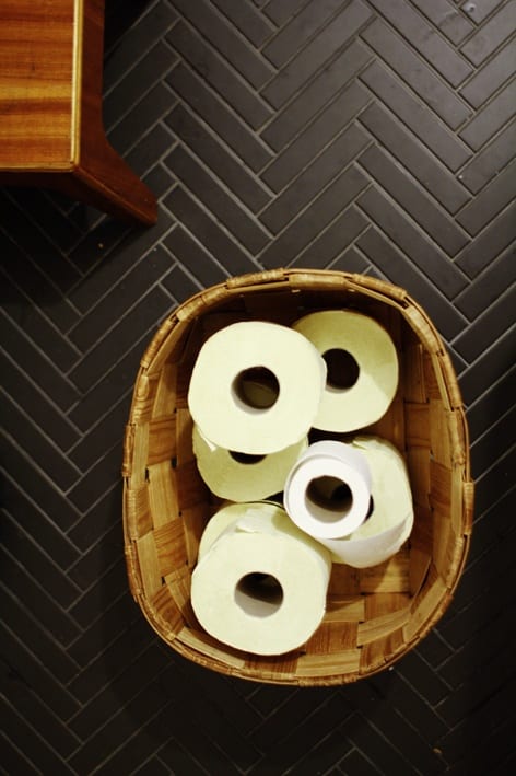 Matte bathroom floor tiles